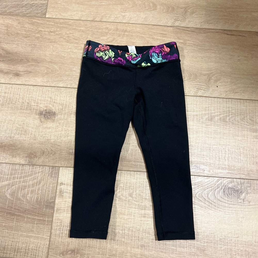 Ivviva Girls Leggings Size 10 3/4 length